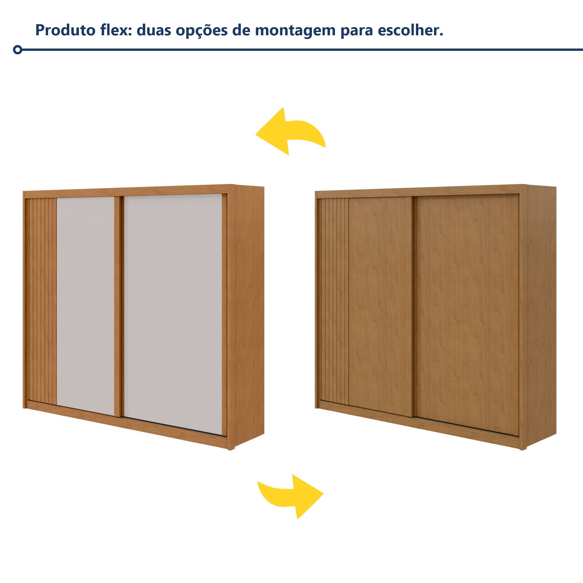 Guarda-roupa Casal 100% Mdf 2 Portas 4 Gavetas Velaris - 11