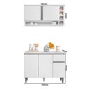 Ver imagem 2 de Balcão de Cozinha e Armário Aéreo Kit Vanessa - Moveis Leartam