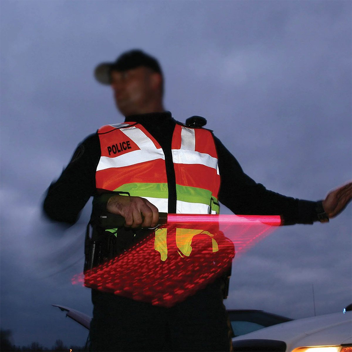 Bastao Sinalizador 2 Cores Led Kit 6 Unidades Fluorescente Emergencia Lanterna Sinalizaçao Fiscaliza - 3