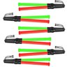 Bastao Sinalizador 2 Cores Led Kit 6 Unidades Fluorescente Emergencia Lanterna Sinalizaçao Fiscaliza - 1