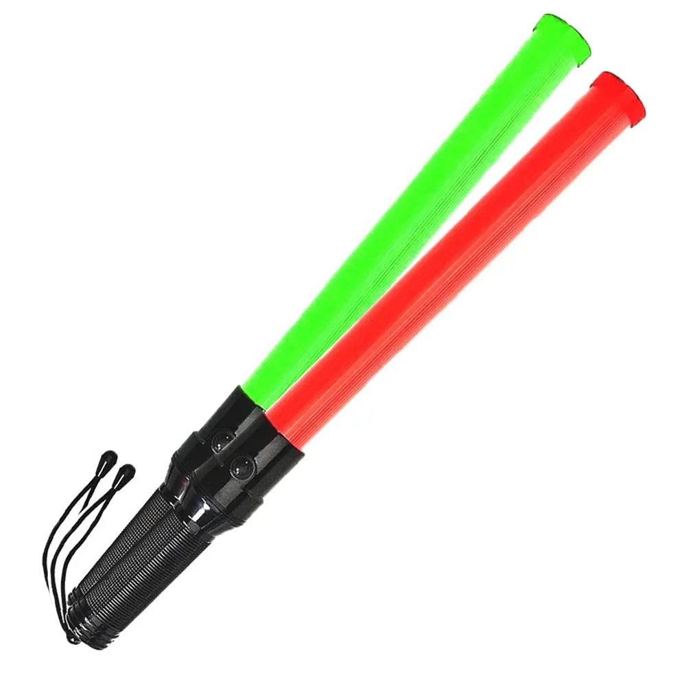 Bastao Sinalizador 2 Cores Led Kit 6 Unidades Fluorescente Emergencia Lanterna Sinalizaçao Fiscaliza - 7