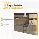 Ver imagem 3 de Banqueta Quadrada Preta para Balcão Ilha Cozinha Gourmet Bancada Piscina Bares Àrea de Lazer