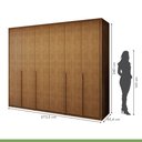 Ver imagem 3 de Guarda-roupa 6 Portas 6 Gavetas 100% Mdf Detroid