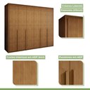 Ver imagem 6 de Guarda-roupa 6 Portas 6 Gavetas 100% Mdf Detroid