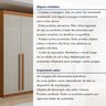 Guarda-roupa 6 Portas 4 Gavetas Bertha com Espelho - 14