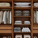 Ver mais imagens de Guarda-Roupa Casal 6 Portas 4 Gavetas com Espelho 270cm Bertha Amêndoa Clean/Off White