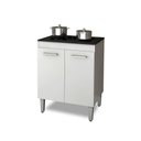 Ver imagem 1 de Balcão de Cozinha para Cooktop 5 Bocas com 2 Portas Nauru Casa Mobília Movelaria