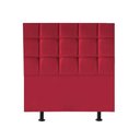 Ver imagem 1 de Cabeceira Estofada Cama Box Solteiro 100cm Espanha Corino Vermelho- Mabe Magazine