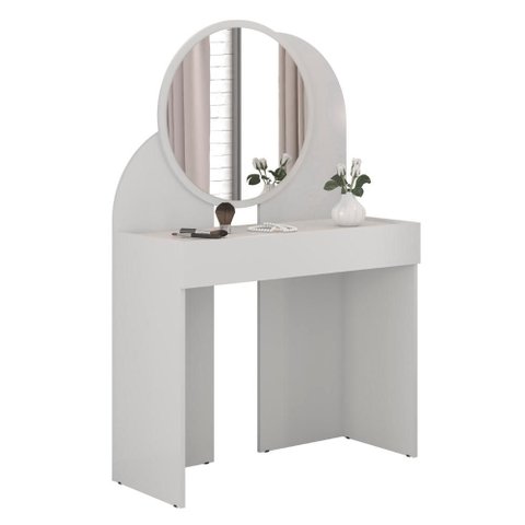 Penteadeira Espelho Camarim 90 cm Wish Branco Bechara