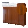Guarda-roupa 6 Portas 4 Gavetas Bertha com Pés - 7