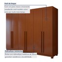Ver imagem 5 de Guarda-roupa 6 Portas 4 Gavetas Bertha com Pés