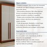 Guarda-roupa 6 Portas 4 Gavetas Bertha com Pés - 14
