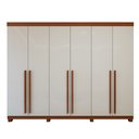 Ver imagem 2 de Guarda-roupa 6 Portas 4 Gavetas Bertha com Pés