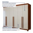 Ver imagem 5 de Guarda-roupa 6 Portas 4 Gavetas Bertha com Pés