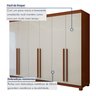 Guarda-roupa 6 Portas 4 Gavetas Bertha com Pés - 5
