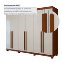 Ver imagem 7 de Guarda-roupa 6 Portas 4 Gavetas Bertha com Pés