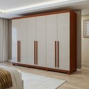Ver imagem 1 de Guarda-roupa 6 Portas 4 Gavetas Bertha com Pés