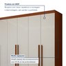 Guarda-roupa 6 Portas 4 Gavetas Bertha com Pés - 8
