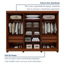 Ver imagem 6 de Guarda-roupa 6 Portas 4 Gavetas Bertha com Pés