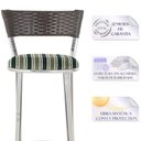 Ver imagem 3 de Banqueta Alta Bistrô em Alumínio, Fibra e Tecido Impermeável Tc Zanutto 4 Unidades Tabaco