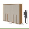 Guarda-roupa 6 Portas 6 Gavetas 100% Mdf Imperatore - 8