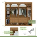 Ver imagem 7 de Guarda-roupa 6 Portas 6 Gavetas 100% Mdf Imperatore