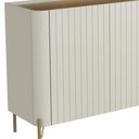 Ver imagem 6 de Aparador Buffet Sala de Jantar 4 Portas Brise Pés Industrial Dourado Naim I03 Luna Louro - Lyam