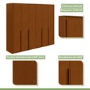 Ver imagem 4 de Guarda-roupa 6 Portas 6 Gavetas 100% Mdf Imperatore
