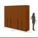 Ver mais imagens de Guarda-roupa 6 Portas 6 Gavetas 100% Mdf Imperatore