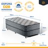 Cama Box Conjugada de Espuma Ortopédica Unique Solteiro Delta Soft 88 Cm - 4