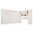 Ver imagem 3 de Guarda-Roupa Casal Modulado Portofino 13 Portas 4 Gavetas com Pés Branco - Pnr Móveis
