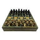 Ver imagem 2 de Tabuleiro 2 em 1 Xadrez Damas com Porta Peças 22 Cm