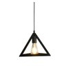 Luminária Pendente Lustre Triangulo Geometrico 3D Retro Vintage Casa Decoração - 5