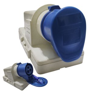 Tomada Industrial Sobrepor Femea 3 Pinos 16a 6h 200-250v Iso 20/25
