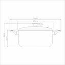 Ver imagem 7 de Caçarola Milazzo Alumínio Antiaderente 28 Cm Amêndoa Tramontina