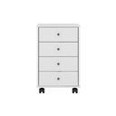 Ver imagem 4 de Mesa de Cabeceira Solteiro Presence c/ 4 Gavetas Branco - Demóbile