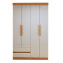 Ver imagem 3 de Guarda-roupa 4 Portas 2 Gavetas Zeus