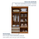 Ver imagem 6 de Guarda-roupa 4 Portas 2 Gavetas Zeus