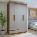 Ver imagem 2 de Guarda-roupa 4 Portas 2 Gavetas Zeus