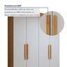 Guarda-roupa 4 Portas 2 Gavetas Zeus - 7