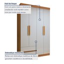 Ver mais imagens de Guarda-roupa 4 Portas 2 Gavetas Zeus