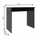 Ver imagem 2 de Mesa Escritório Escrivaninha Notebook Compact Preta