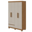Ver imagem 2 de Guarda-roupa 4 Portas 2 Gavetas Zeus com Pés
