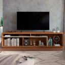 Ver imagem 2 de Rack para Tv até 75 Polegadas Columbus 1 Porta Naturalle/off White - Panorama Móveis