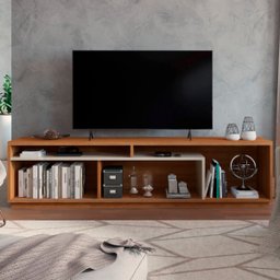 Rack para Tv até 75 Polegadas Columbus 1 Porta Naturalle/off White - Panorama Móveis - 2