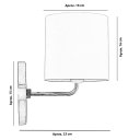 Ver imagem 5 de Kit 2 Arandela New Cobre Cupula Cilíndrica Linho Claro