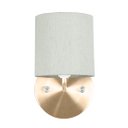 Ver imagem 4 de Kit 2 Arandela New Cobre Cupula Cilíndrica Linho Claro