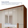 Guarda-roupa 6 Portas 4 Gavetas 100% Mdf Alonzo com Espelho - 2