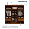 Guarda-roupa 6 Portas 4 Gavetas 100% Mdf Alonzo com Espelho - 3