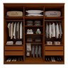 Guarda-roupa 6 Portas 4 Gavetas 100% Mdf Alonzo com Espelho - 16